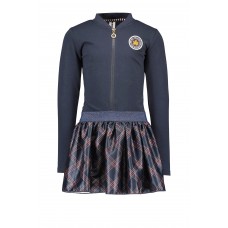 B.Nosy Girls dress with sporty check skirt Ink Blue Y108-5883